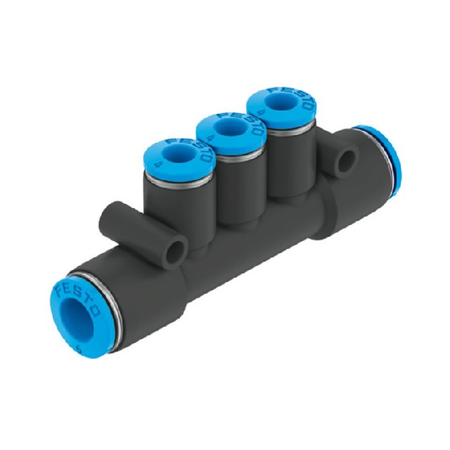 德國FESTO 中空復(fù)合式分氣接頭 QST3-6-4